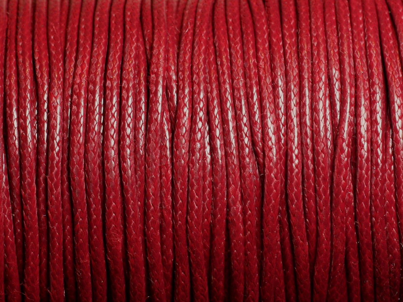 5 Mètres - Cordon de Coton Ciré 1.5mm Rouge Bordeaux   4558550010100 