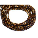 30pc - Perles de Pierre - Oeil de Tigre Boules 2mm   4558550010551 