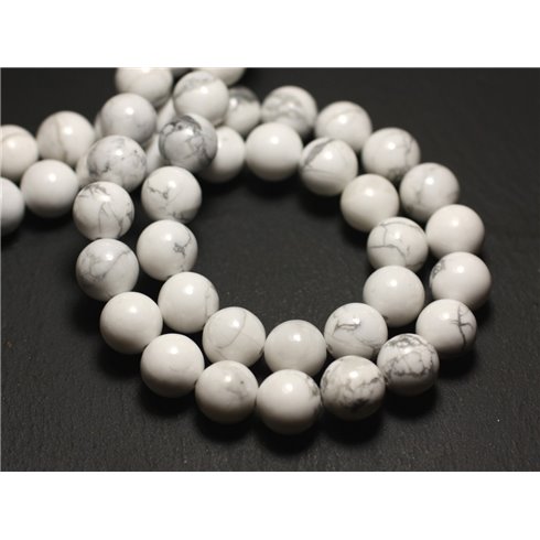 30pc - Perles de Pierre - Howlite Boules 2mm   4558550010582 