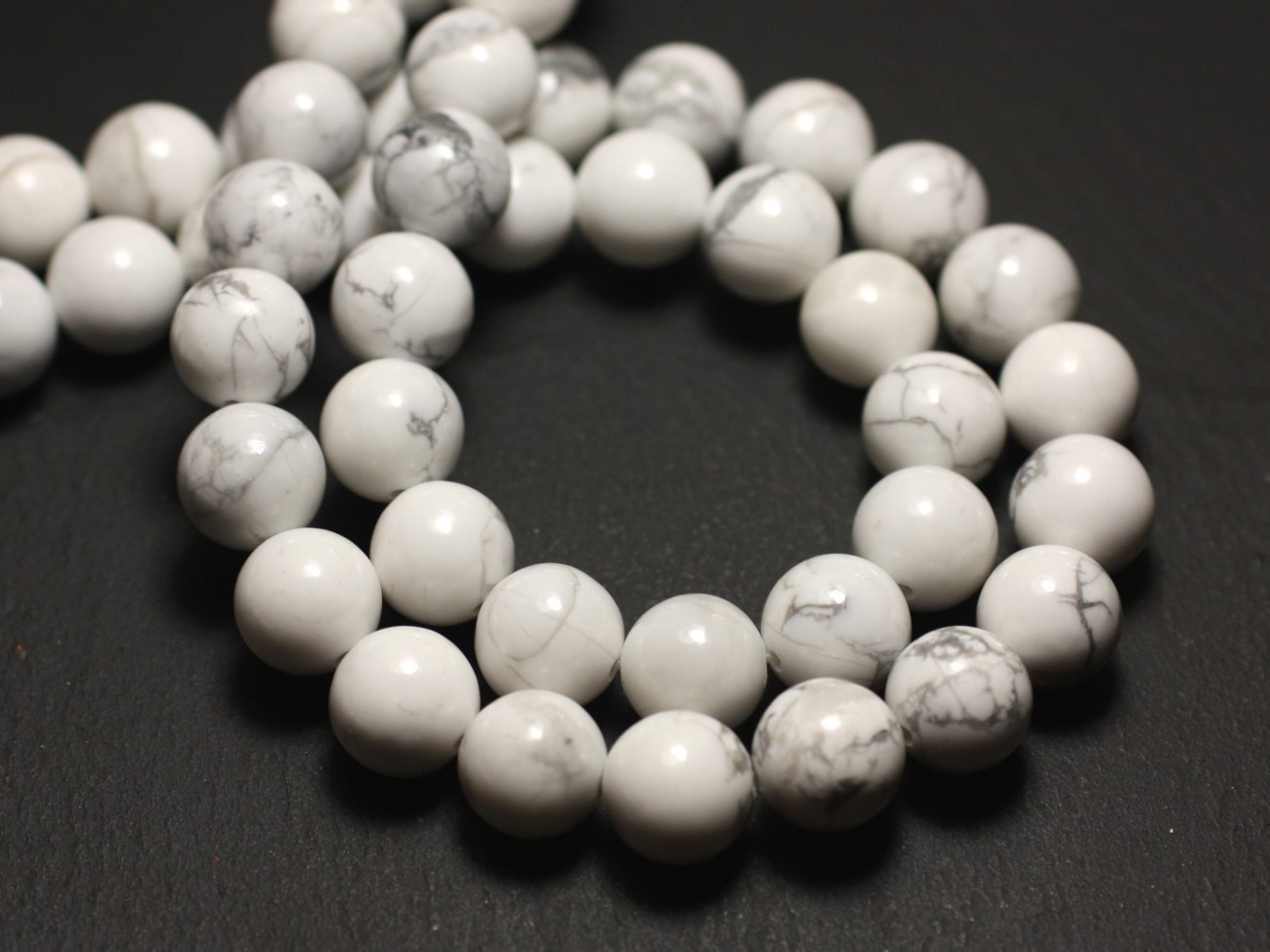 30pc - Perles de Pierre - Howlite Boules 2mm   4558550010582 