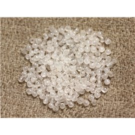 40pc - Stone Beads - White Jade Balls 2mm 4558550010605