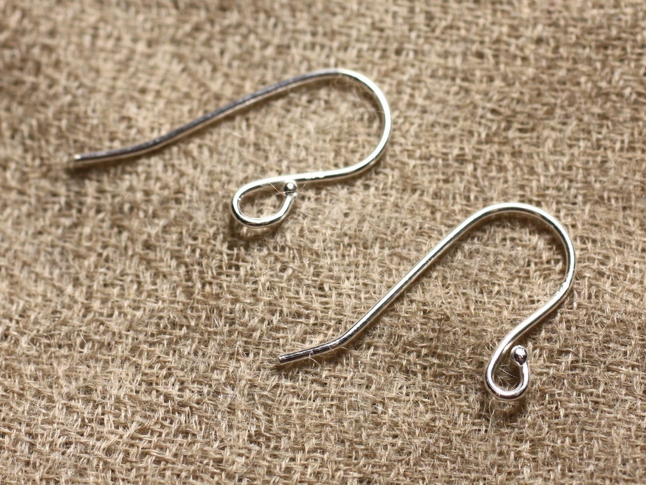 1paire - Crochets Boucles d'Oreilles Argent 925 20x14mm   4558550010742