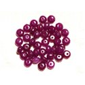 10pc - Perles de Pierre - Jade Rondelles Facettées 8x5mm Violet Rose Magenta  4558550008053 