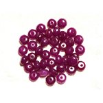 10pc - Perles de Pierre - Jade Rondelles Facettées 8x5mm Violet Rose Magenta  4558550008053 