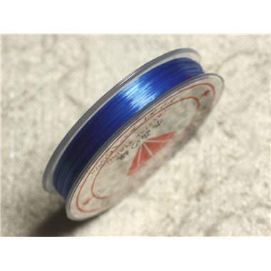 Bobine 10m - Fil Elastique Fibre 0.8-1mm Bleu N°1  4558550007780 