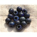 1pc - Perle de Pierre Perçage 5mm - Lapis Lazuli Rondelle 14x10mm   4558550011381 