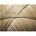 5 mètres - Corde Cordon Fil Ficelle Lin Naturel 0.8-1mm Beige Ecru - 4558550012364