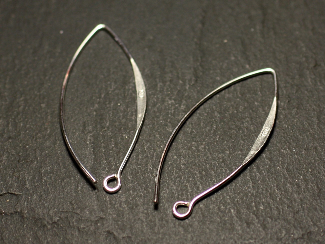 1 Paire - Crochets Argent 925 Boucles d'Oreilles 36mm   4558550013408 