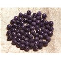 20pc - Perles de Pierre - Jade Violet Indigo 6mm   4558550013835 