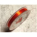 Bobine 10m - Fil Elastique Fibre 0.8-1mm Orange  4558550014092