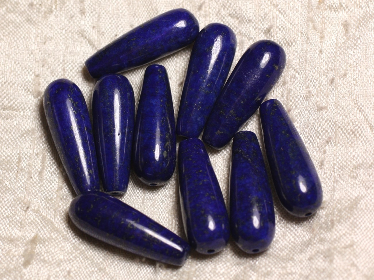1pc - Perle de Pierre - Lapis Lazuli Longue Goutte 30x10mm  4558550014573 