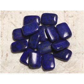 1pc - Cuentas de piedra - Lapislázuli Rectángulo 18x13mm 4558550014979