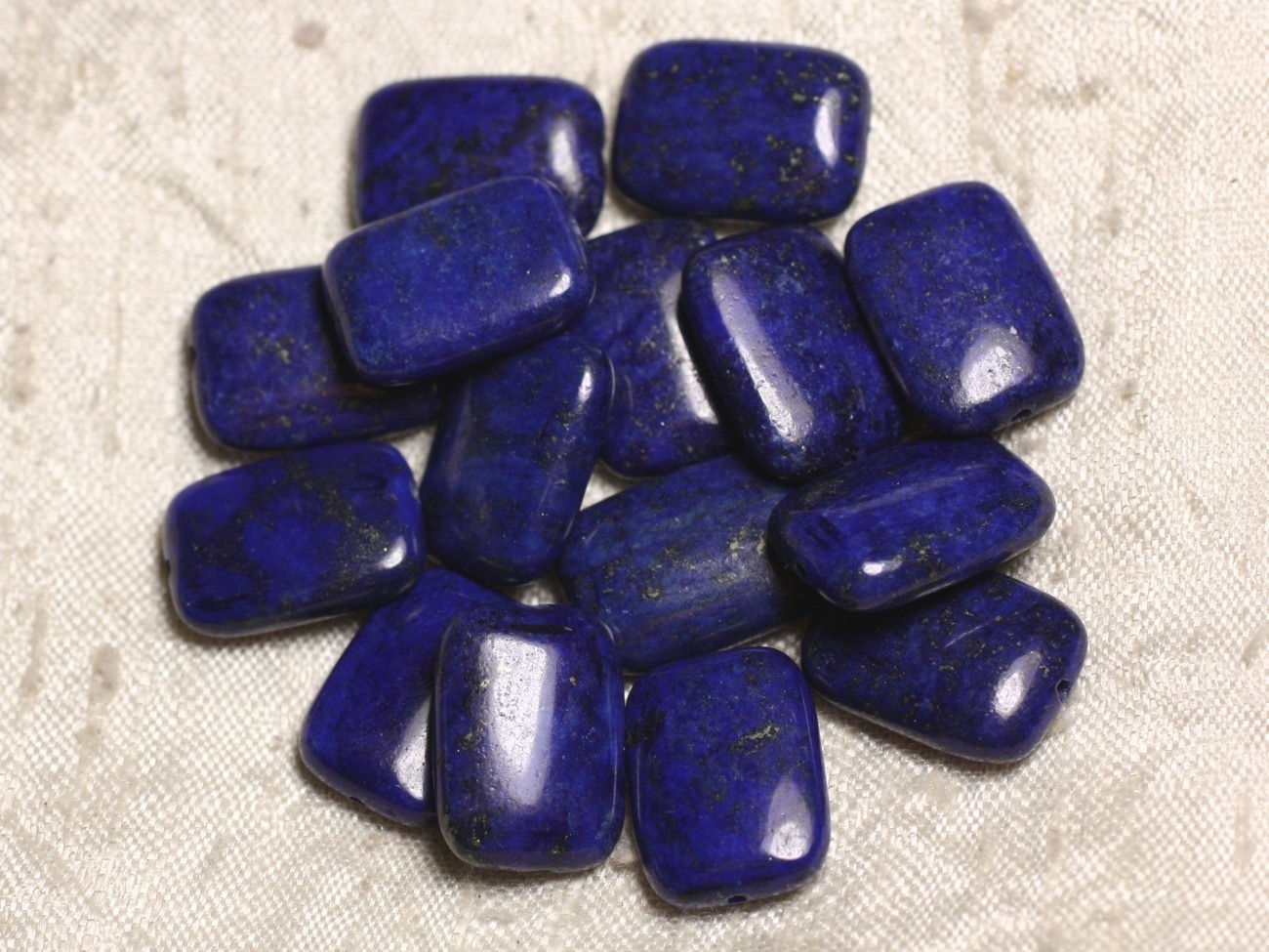 1pc - Perle de Pierre - Lapis Lazuli Rectangle 18x13mm   4558550014979