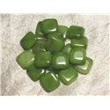 2pc - Perles de Pierre - Jade Verte Losanges 20mm   4558550015167