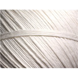 10 metros - Cordón de hilo de lino 1 mm Blanco 4558550015495