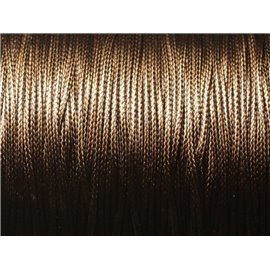 5 metri - Cavo in cotone cerato 1 mm Marrone caffè marrone 4558550016041 