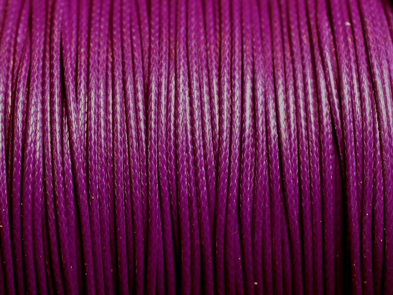 5 Mètres - Cordon de Coton Ciré 1mm Violet Magenta -  4558550016737 