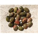 Cabochon de Pierre - Unakite Ovale 14x10mm - 1pc   4558550016935