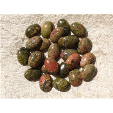 Cabochon de Pierre - Unakite Ovale 14x10mm - 1pc   4558550016935