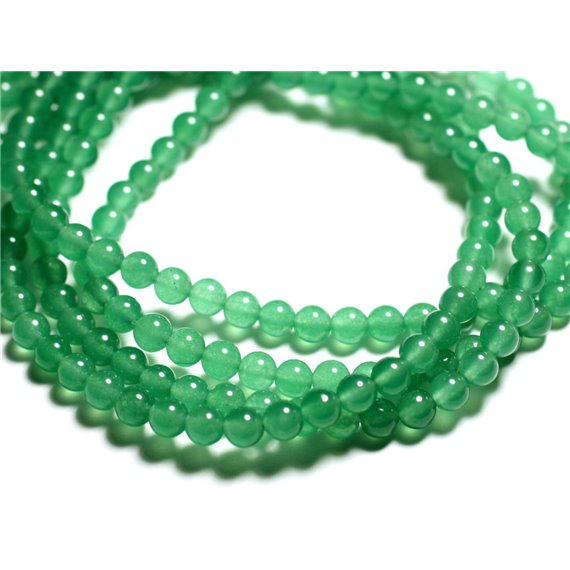 20pc - Perles de Pierre - Jade Boules 6mm Vert  4558550017093 