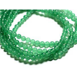 20pc - Stone Beads - Jade Balls 6mm Green 4558550017093 