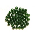 20pc - Perles de Pierre - Jade Boules 6mm Vert Olive foncé  4558550008787 