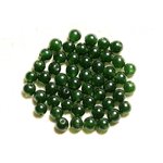 20pc - Perles Pierre - Jade Boules 6mm Vert Olive foncé - 4558550008787