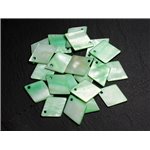 10pc - Breloques Pendentifs Nacre Losanges 21mm Vert 4558550017444 10pc - Breloques Pendentifs Nacre Losanges 21mm Vert 4558550017444