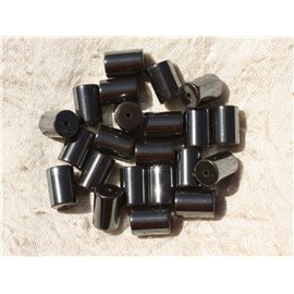 10pc - Cuentas de piedra - Columnas de hematita Tubos 12x8mm 4558550017536 