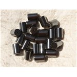 10pc - Perles de Pierre - Hématite Colonnes Tubes 12x8mm   4558550017536 