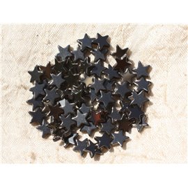 20pz - Perline di pietra - Stelle di ematite 8mm 4558550017666 