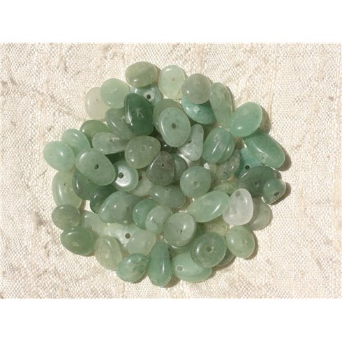 20pc - Perles de Pierre - Aventurine Verte Chips Palets 7-12mm   4558550017789 