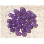 10pc - Perles de Pierre - Jade Violet Boules 8mm   4558550017840