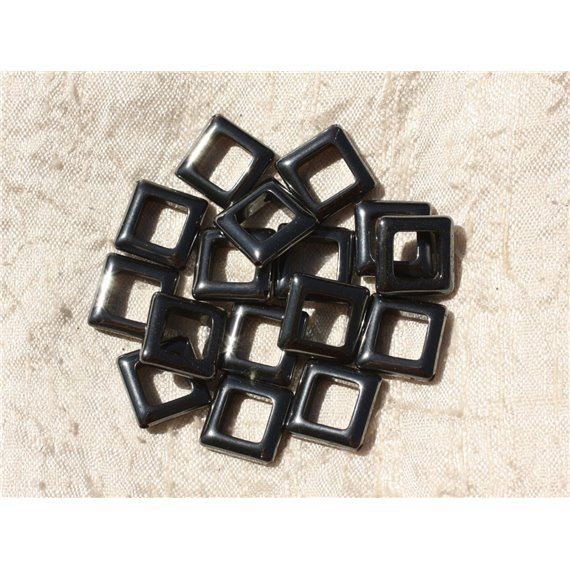 4pc - Perles de Pierre - Hématite Losanges 18x14mm - 4558550018113 