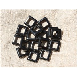 4pc - Perles Pierre Hématite Losanges Cadres 18x13mm - 4558550018113