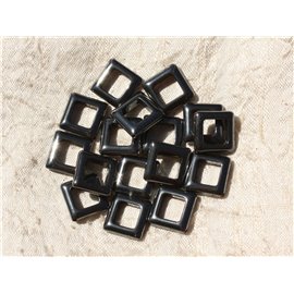 4pc - Stone Beads - Hematite Diamonds 18x14mm - 4558550018113 