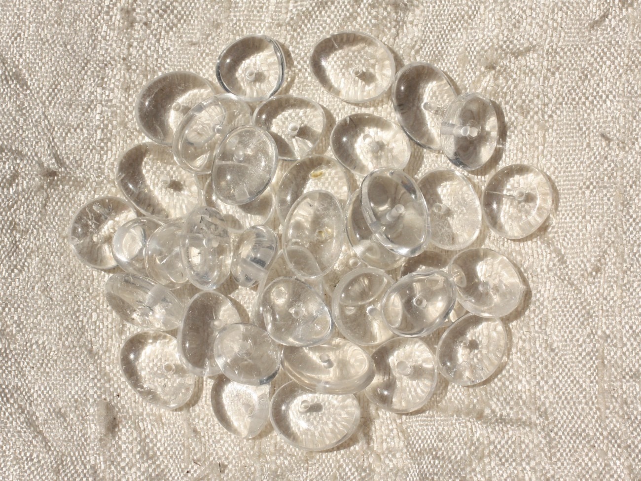 10pc - Perles de Pierre - Cristal Quartz Chips Palets Rondelles 8-14mm   4558550017918