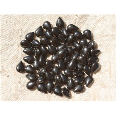 10pc - Perles de Pierre - Hématite Gouttes 7x5mm   4558550017949