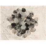 10pc - Perles de Pierre - Quartz Tourmaline Chips Palets 8-12mm   4558550017956
