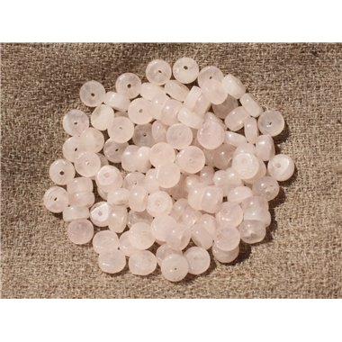 20pc - Perles de Pierre - Quartz Rose Rondelles Heishi 5x2mm   4558550018038 