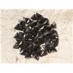 20pc - Perles de Pierre - Hématite magnétique Triangles 6mm - 4558550018175