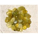20pc - Perles Pierre - Jade Olive Chips Palets Rondelles 8-15mm Vert Jaune - 4558550018205