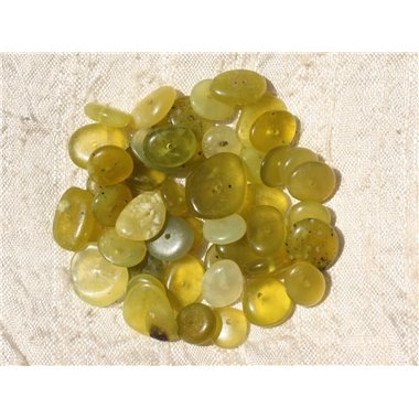 30pc - Perles de Pierre - Jade Olive Chips Palets 8-15mm   4558550018205 