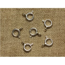 1pc - Fermaglio per boa in argento sterling 925 10mm 4558550018229