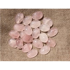 2pc - Stone Cabochon - Rose Quartz Oval 14x10mm - 4558550018236