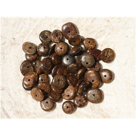10pc - Stone Beads - Bronzite Chips Palets 8-12mm 4558550018366