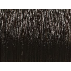 Spool 100 meters approx - Black Braided Nylon Fabric Cord Thread 0.8mm