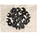 10pc - Perles de Pierre - Hématite Pac Man Croissants 10x5mm   4558550018878