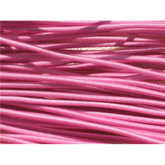 Echeveau 19m env - Fil Elastique Tissu 1mm Rose Bonbon   4558550019035 