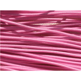 Echeveau 19m env - Fil Elastique Tissu 1mm Rose Bonbon   4558550019035 